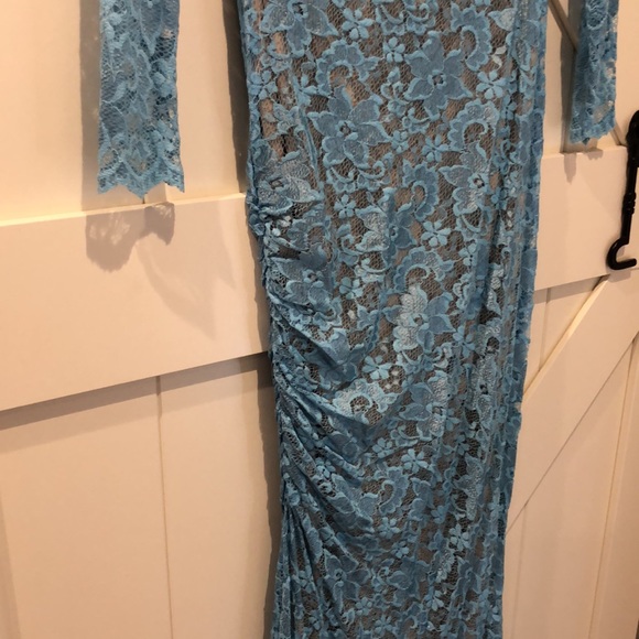 Rubber ducky blue lace mermaid two piece dress - Picture 3 of 11